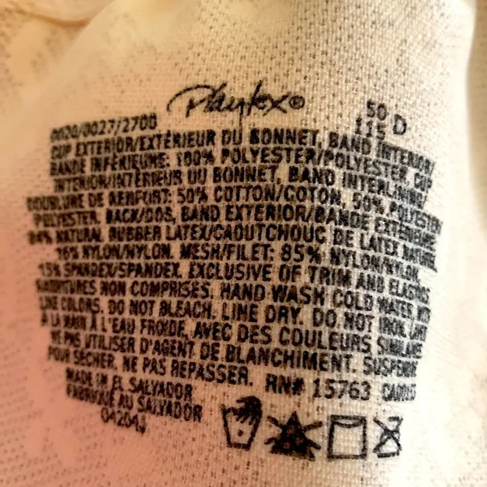 Playtex Support Wire-Free Bras Size 50 D